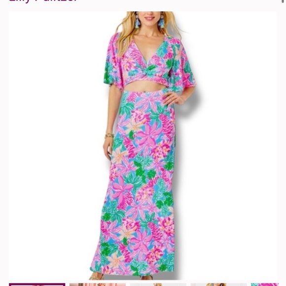 Lilly Pulitzer Minka Maxi Set Tigers Lair - Picture 1 of 9